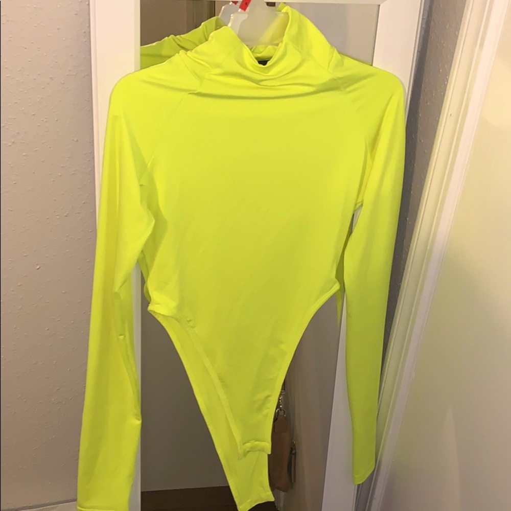 Honeybum Neon Yellow Came Thru Drippin Bodysuit